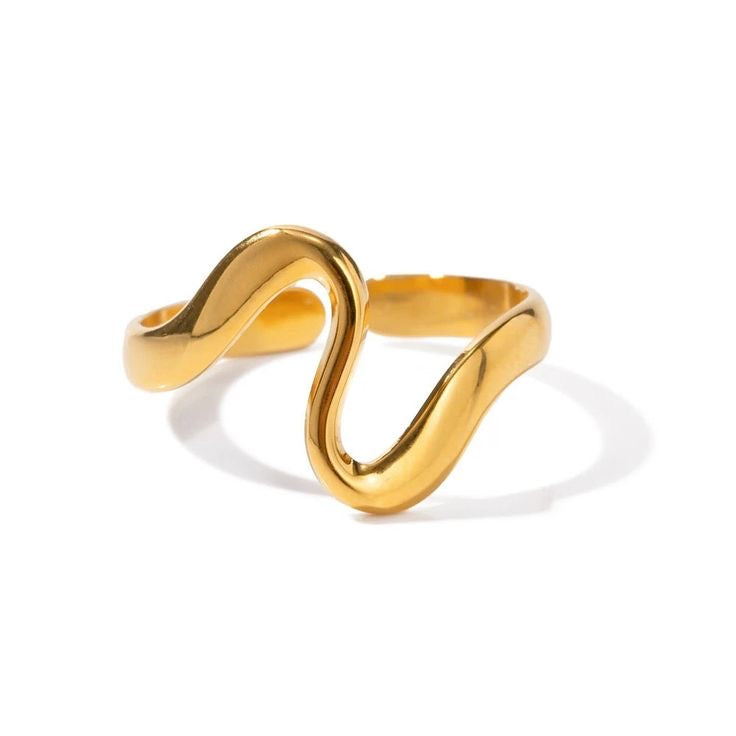 Abstract Wave Ring