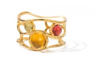 Alyra Triple Gemstone Ring