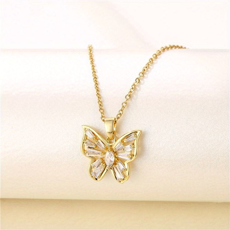 Adonis Butterfly Pendant Necklace