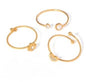 Simple Gold Rings (Set of 3)